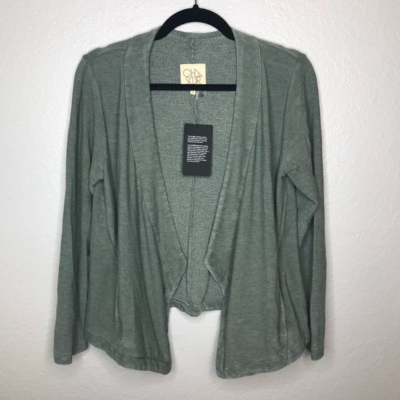 Chaser Olive Green Cardigan S - Picture 1 of 7